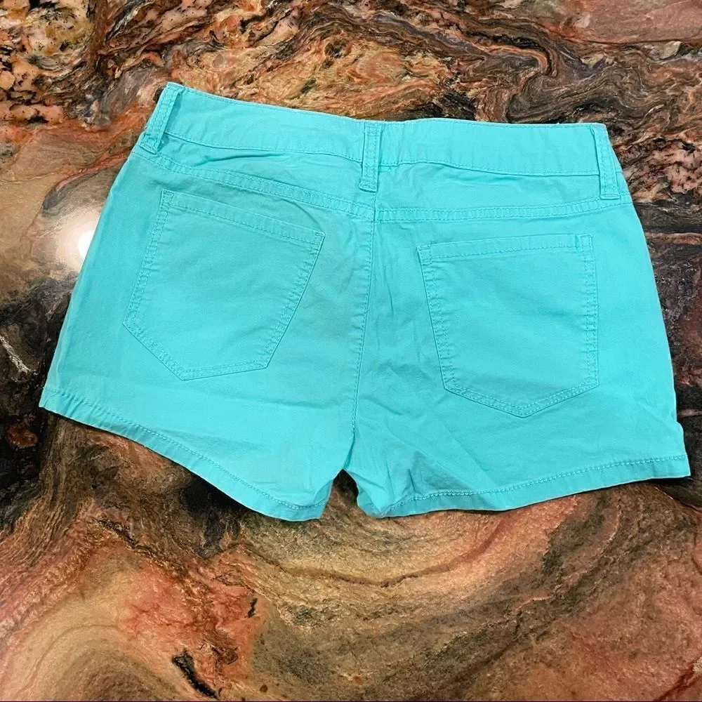 City Streets jr size 1 stretch cotton teal shorts